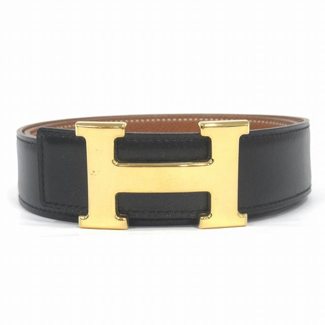 エルメス ベルト HERMES Hバックル リバーシブル レザー 極美品-