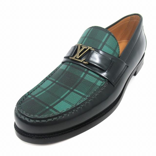 現行品☆美品☆ルイヴィトン 25.5CM メジャーライン ローファー