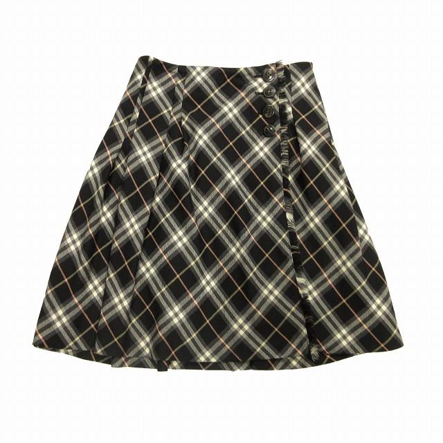 バーバリーブルーレーベル BURBERRY BLUE LABEL チェック ラップ