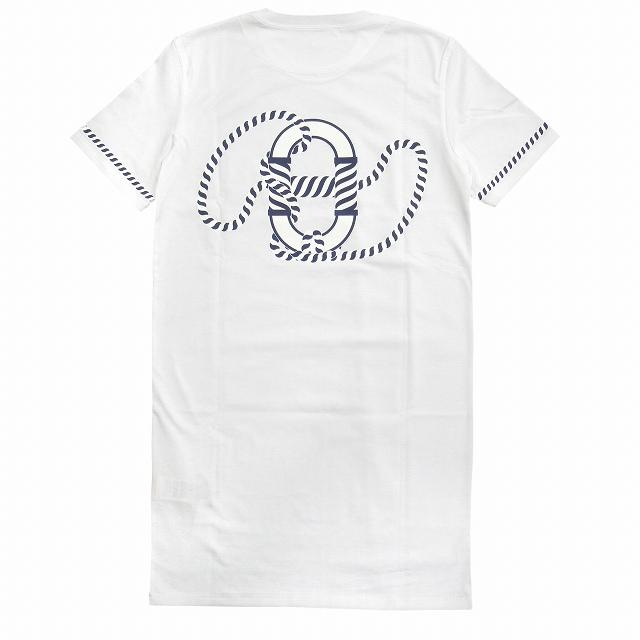 エルメス　バックロゴ　プリントTシャツ　白　ハイネック　リブ　シェーヌダンクル エルメスバックロゴプリントTシャツ白ハイネックリブ