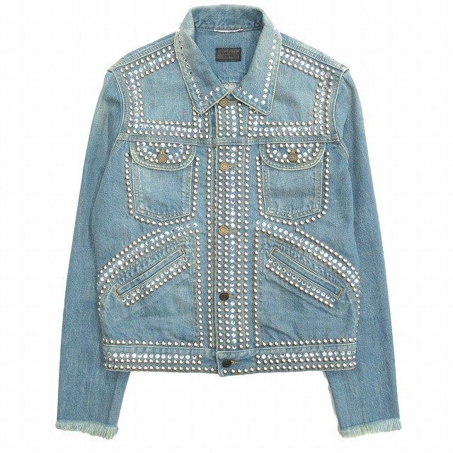 16ss サンローラン パリ エディ期 クリスタル スタッズ デニム 16ss サンローラン パリ エディ期 クリスタル スタッズ デニム