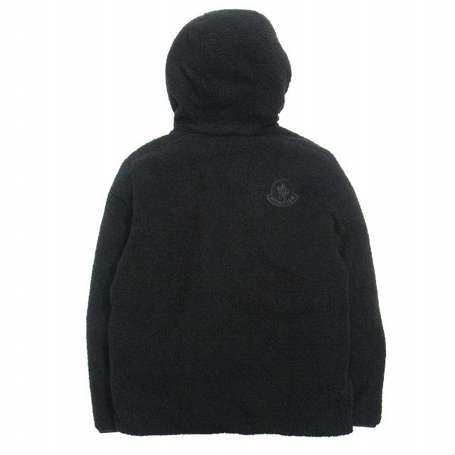 美品 20aw モンクレール ジーニアス 2 MONCLER GENIUS 1952 ボア リバーシブル ダウン ジャケット HAFFNER ワッペン ロゴ 刺繍 黒 ▼11｜vectorpremium｜02