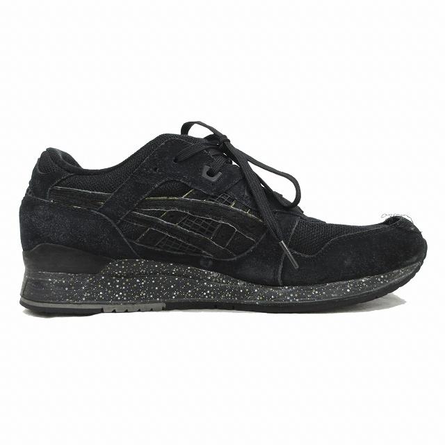 アシックス asics Gel-Lyte III スエード レザー スニーカー シューズ 靴 ロゴ TQA086 29cm ブラック×ゴールド メンズ♪７｜vectorpremium｜02