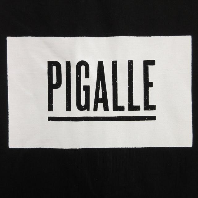 ピガール PIGALLE Tシャツ カットソー ロゴ プリント M 黒 ブラック メンズ♪12｜vectorpremium｜04