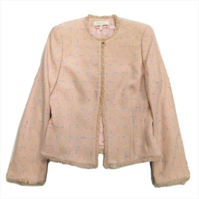 エスカーダ ESCADA ウール シルク ツイード セットアップ デザイン 