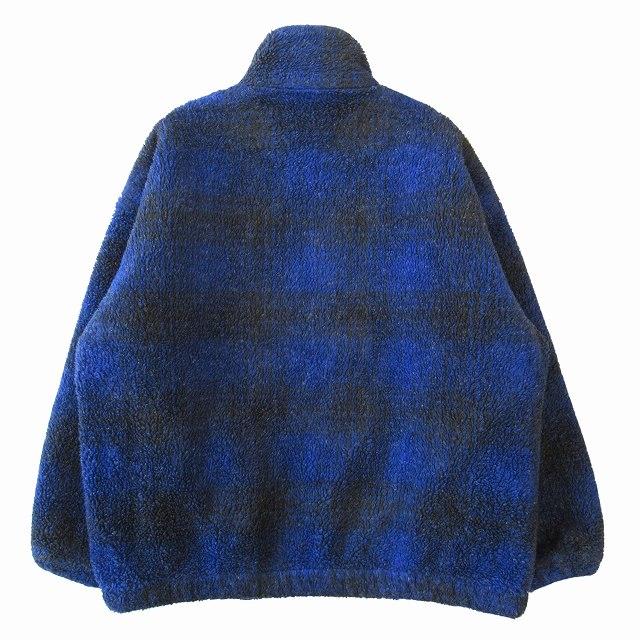 美品 20AW クーティー COOTIE Ombre Boa Check Track Jacket オンブレ チェック ボア トラック ジャケット ブルゾン CTE-20A207 サイズS｜vectorpremium｜02