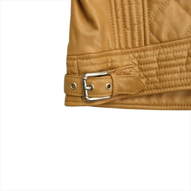 ドルチェアンドガッパーナ レザー シングルライダースジャケット