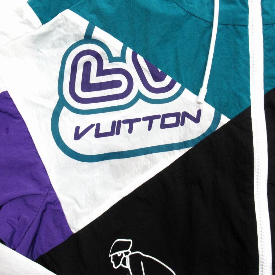 LOUIS VUITTON 美品 22aw ルイヴィトン パッチワーク ロゴ ナイロン  