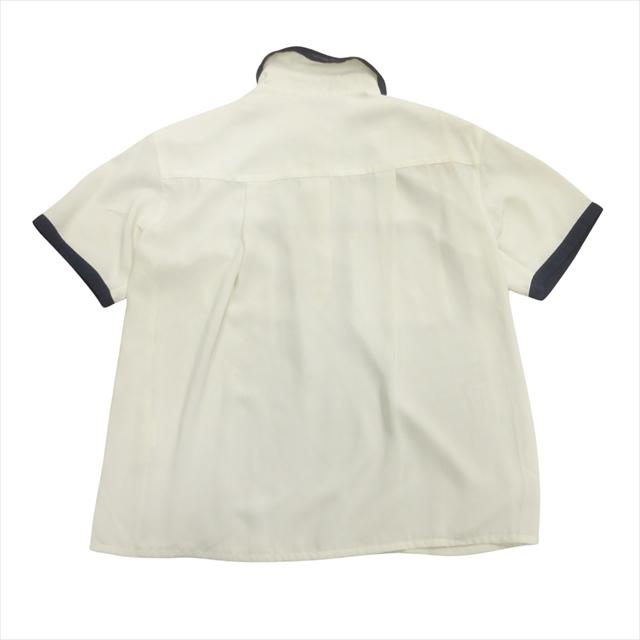 カールラガーフェルド KARL LAGERFELD 90's ポロシャツ カットソー ロゴボタン オールド ビンテージ ヴィンテージ 白 ホワイト レディース｜vectorpremium｜02