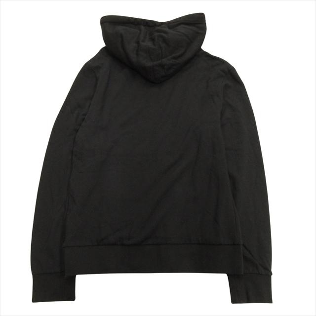 美品 JWアンダーソン J.W.ANDERSON アンカーロゴ エンブリダリー フーディ Anchor Logo Hoodie パーカー シルク混 M ブラック メンズ｜vectorpremium｜02