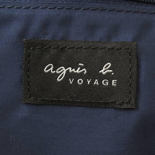 美品 アニエスベー ボヤージュ Agnes b. VOYAGE ナイロン ショルダー バッグ ロゴ 紺 ネイビー メンズ レディース ユニセックス｜vectorpremium｜04