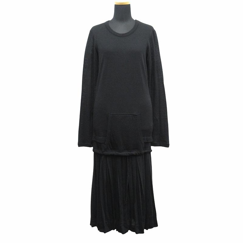 未使用品 11aw ヨウジヤマモトノアール プリーツ スカート ウール 