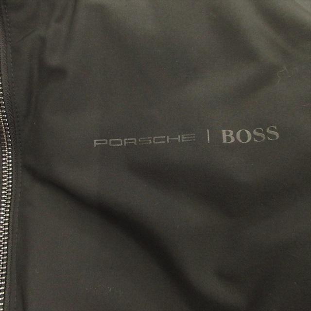 美品 ポルシェ × ヒューゴボス PORSCHE × HUGO BOSS リバーシブル パフィ ジャケット ブルゾン 中綿 ロゴ 44 ブラック レッド メンズ｜vectorpremium｜05