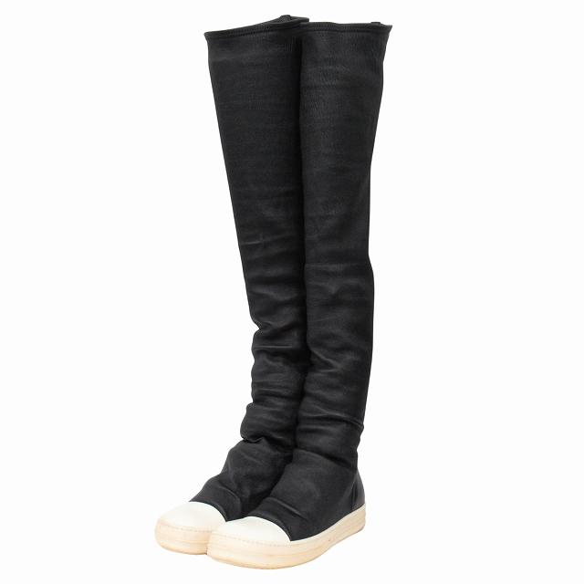 リックオウエンス Rick Owens レザー ニーハイ ストッキング ロング 
