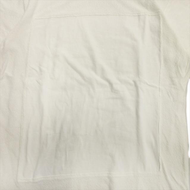 ブルーナボイン BRU NA BOINNE パイル Tシャツ カットソー 切替 リネン混 白 ホワイト メンズ｜vectorpremium｜03