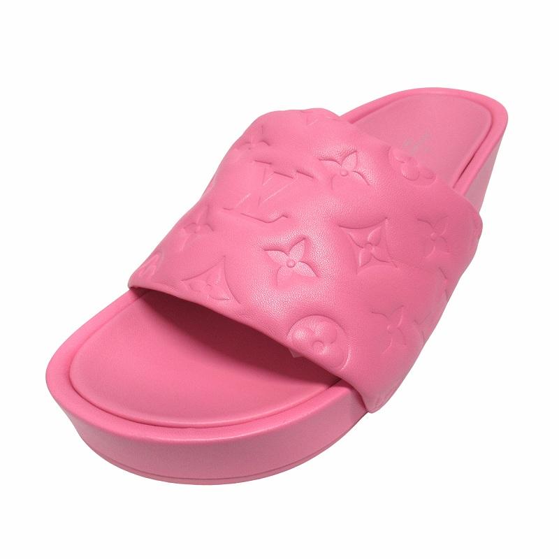 未使用品 ルイヴィトン LOUIS VUITTON モノグラム レザー サンダル 