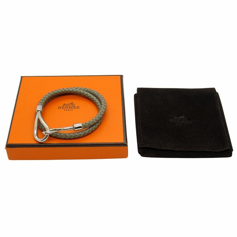 美品 エルメス HERMES ジャンボ ダブル ブレスレット チョーカー 