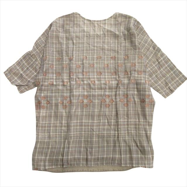 *ISSEY MIYAKE プリーツ カットソー【3】千鳥格子　総柄 D185 ISSEY MIYAKE プリーツ カットソー【3】千鳥格子 総柄 D185 希少