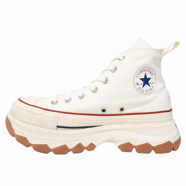 美品 コンバース CONVERSE ALL STAR 100 TREKWAVE HI WHITE 
