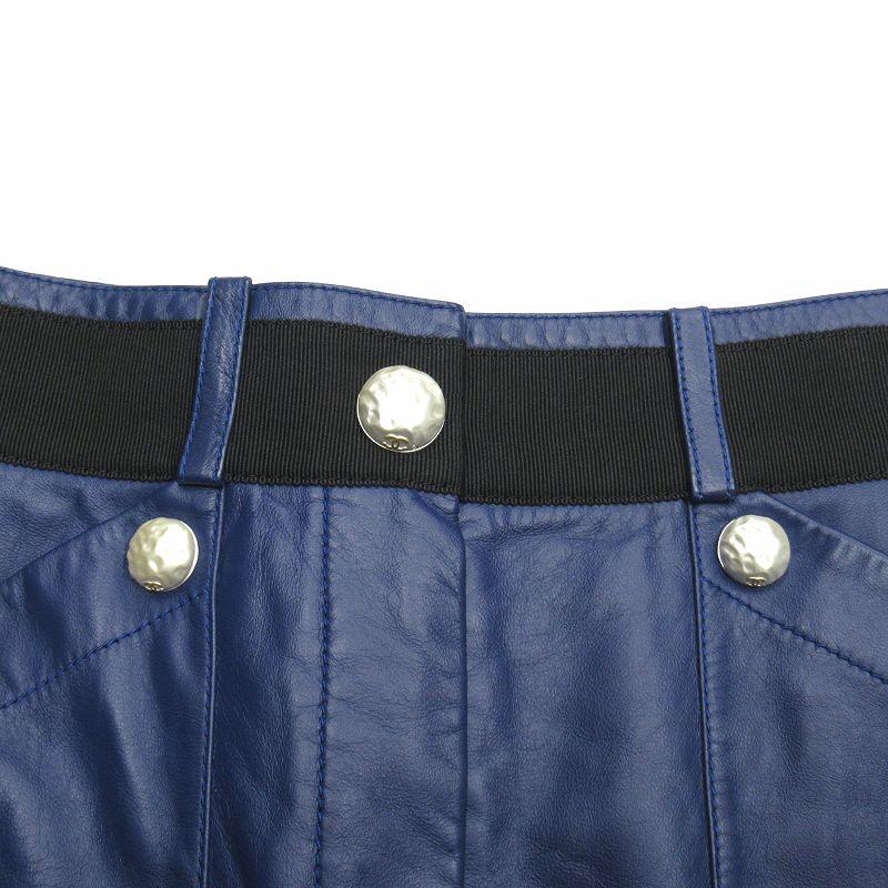 CHANEL（シャネル） 美品 2017年 ラムスキン レザー ミニ スカート