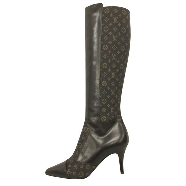 未使用品 ルイヴィトン LOUIS VUITTON ジャガード モノグラム レザー 