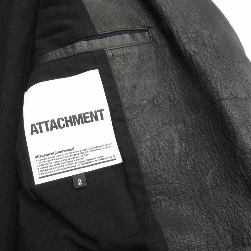ATTACHMENT アタッチメント ディアスキン レザー ダブル ATTACHMENT アタッチメント ディアスキン レザー ダブル