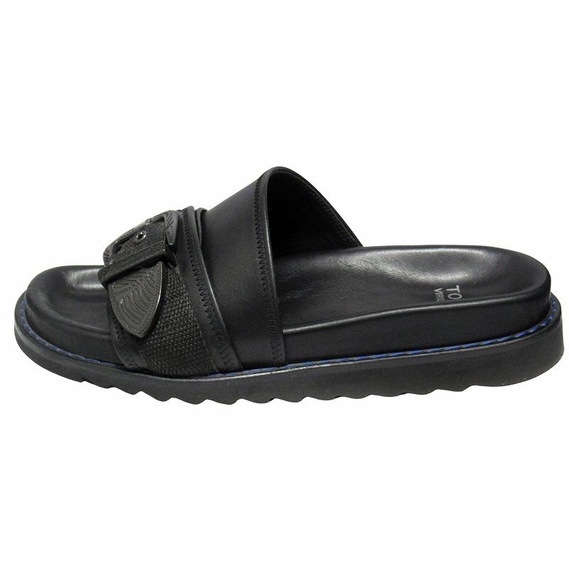 新品 TOGA VIRILIS メタル バックル サンダル 42 黒 メンズ 新品 TOGA VIRILIS メタル バックル サンダル 42 黒 メンズ