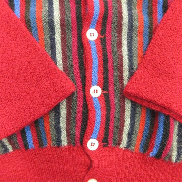 FANNI LEMMERMAYER ALPACA 赤 ボタン付きカーディガン