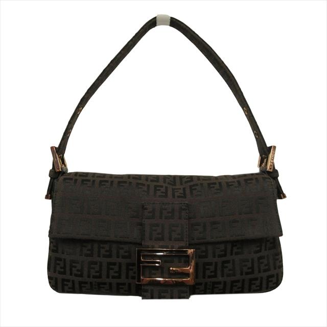 FENDI 極美品 フェンディ ズッキーノ マンマバケット ハンド トート  