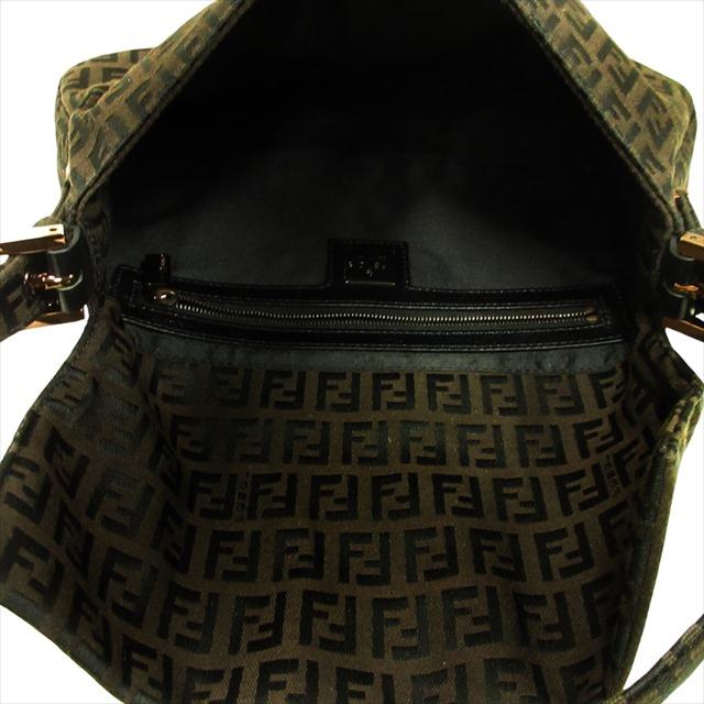 FENDI 極美品 フェンディ ズッキーノ マンマバケット ハンド トート 