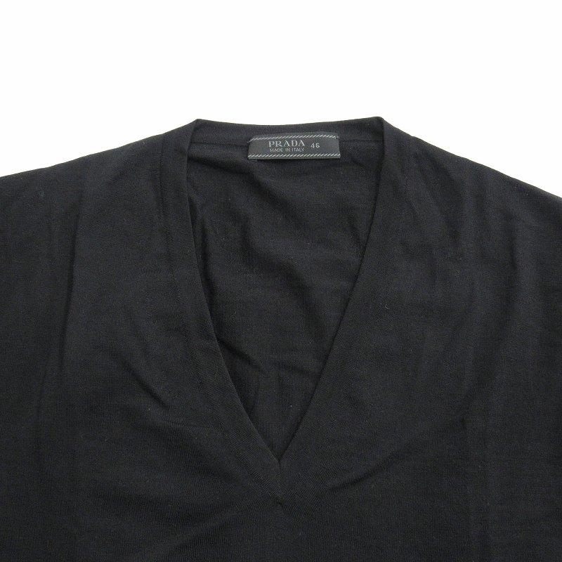 PRADA ブラック ニットセーター 46