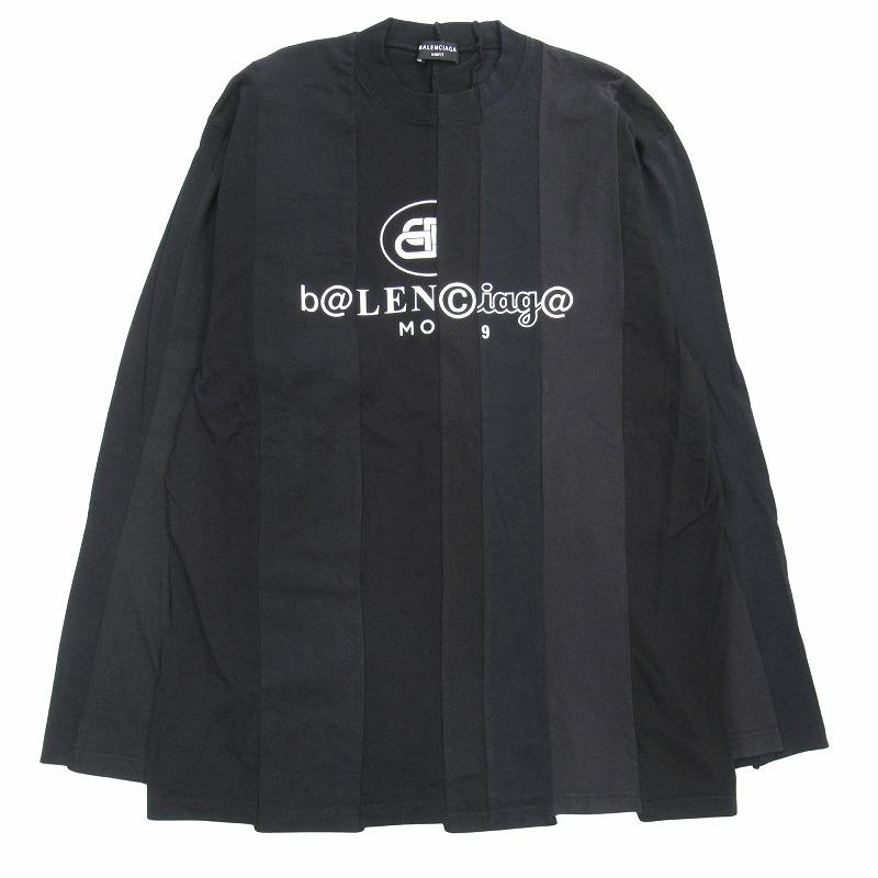 美品 青山限定 バレンシアガ BALENCIAGA 再構築 ロゴ Tシャツ オーバー 