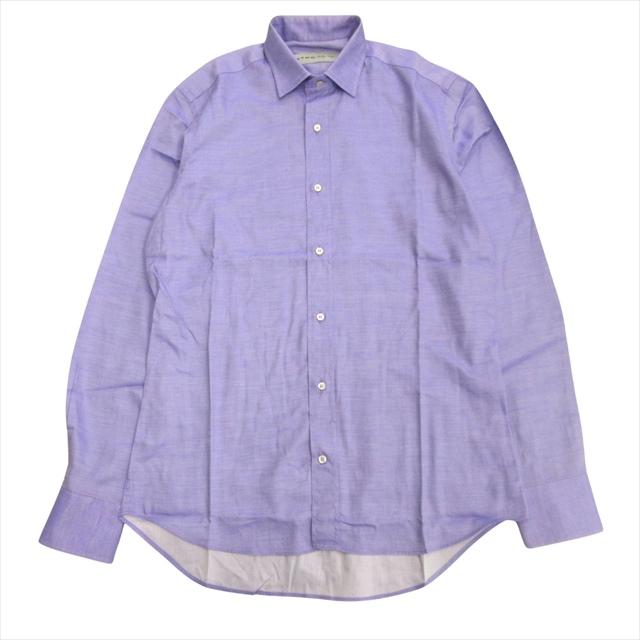 ETRO 美品 エトロ ドレス シャツ カットソー 無地 38 紫 パープル 
