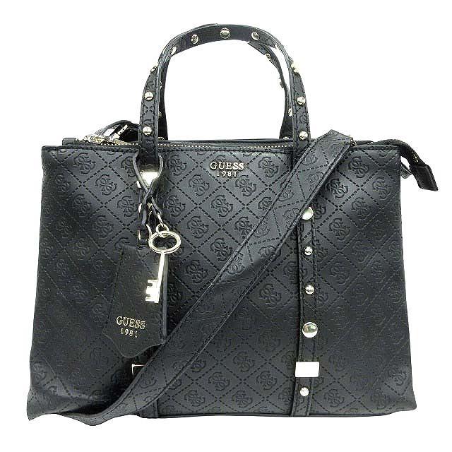 GUESS ゲス Y2K ハンドバッグ 総柄 デカロゴ ブラウン バッグ archive