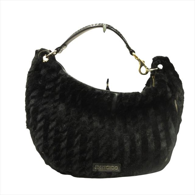 ジミーチュウ JIMMY CHOO ファー ワンショルダー バッグ 鞄 ハンド 