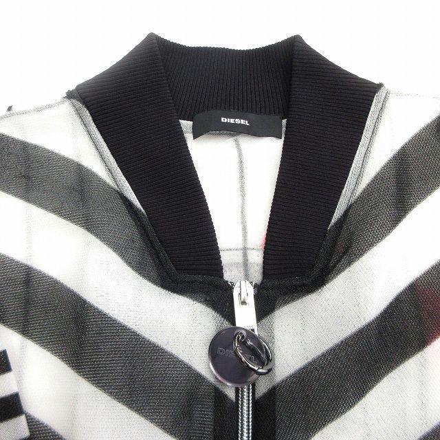 DIESEL ディーゼル メッシュ シアー ブルゾン ストライプ ボーダー 