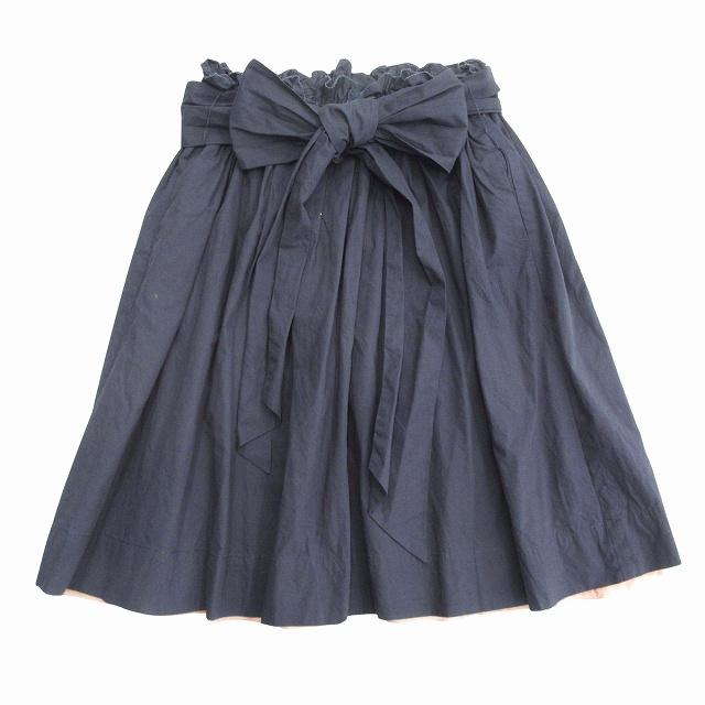 ブルーバードブルバード BLUEBIRD BOULEVARD ギャザー フレア スカート  