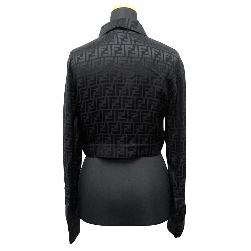 FENDI（フェンディ） 未使用品 FENDI FF ズッカ柄 シルク シャツ 