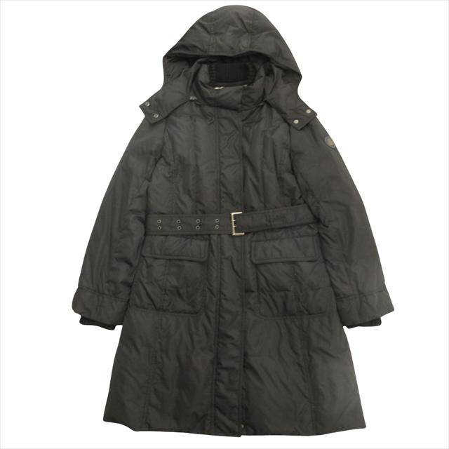 美品 アクアスキュータム AQUASCUTUM フーデッド ダウン コート 