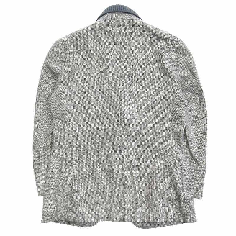 HERMES（エルメス） カシミヤニット ドッキング テーラード ジャケット 