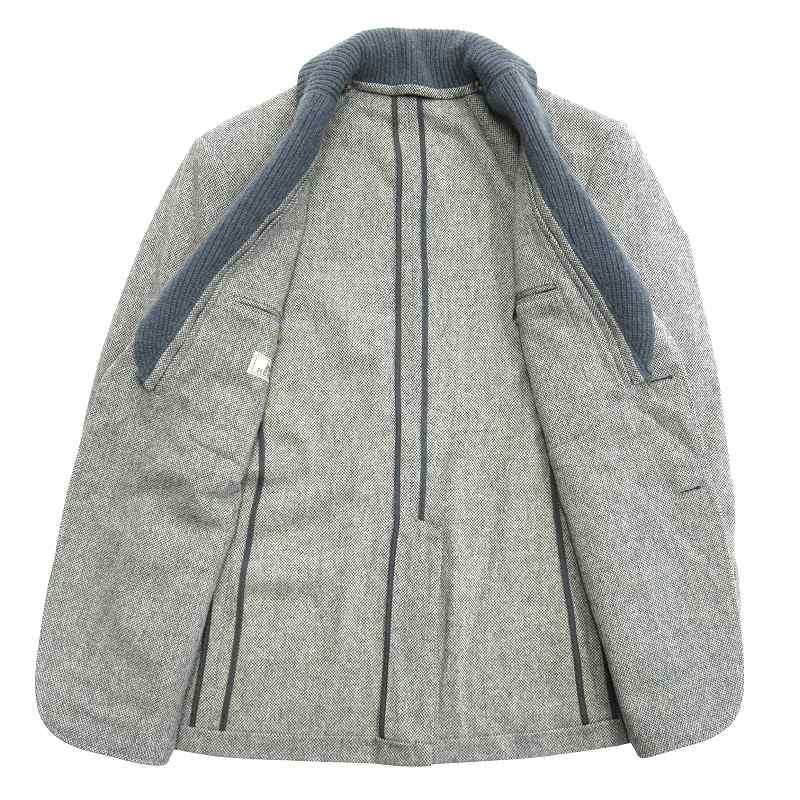 HERMES（エルメス） カシミヤニット ドッキング テーラード ジャケット