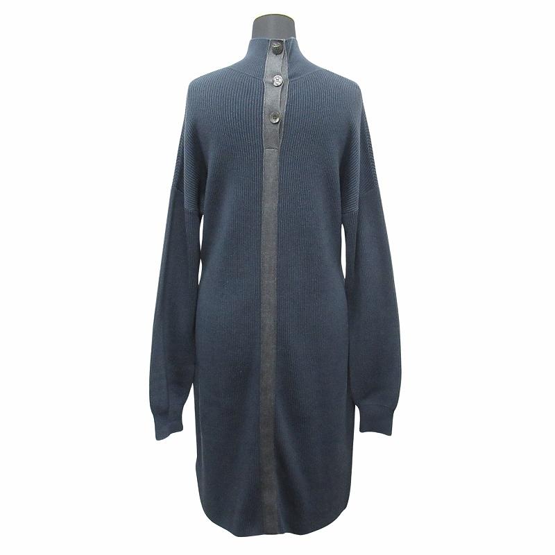 HERMES（エルメス） 美品 20aw セリエボタン ニット ロング ワンピース