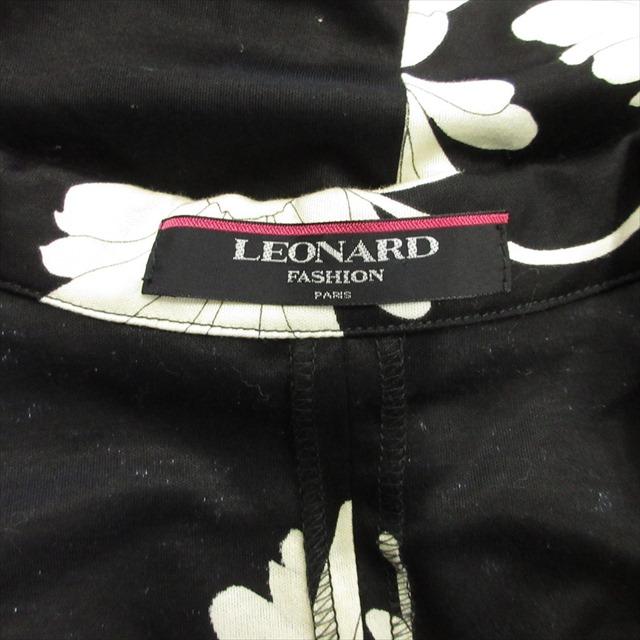 LEONARD 美品 レオナール 花柄 テーラード ジャケット ブレザー 