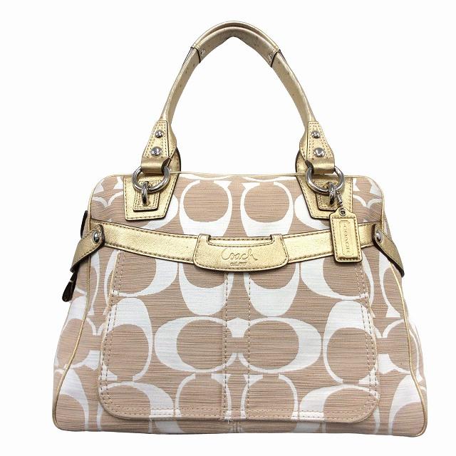 COACH コーチ シグネチャー ロゴ ハンド バッグ 鞄 かばん トート  