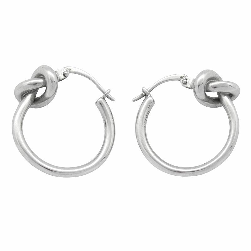 CELINE 良品 セリーヌ ノット フープ ピアス メタル アーカイブ CELINE 良品 セリーヌ ノット フープ ピアス メタル アーカイブ