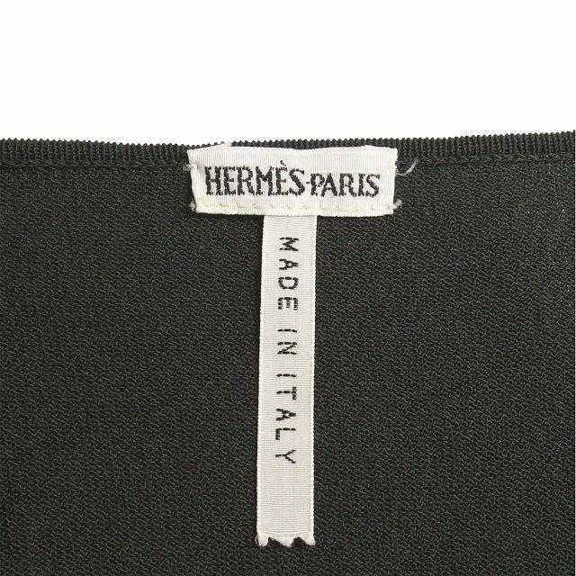 【中古】極美品 エルメス HERMES by Martin Margiela マルジェラ期 セリエボタン ニット カーディガン ◇12 HERMES（エルメス） 極美品 HERMES by Martin Margiela マルジェラ期