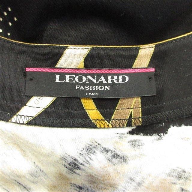 LEONARD ジュエリー柄総柄ジャケット ブラック L 【公式通販】