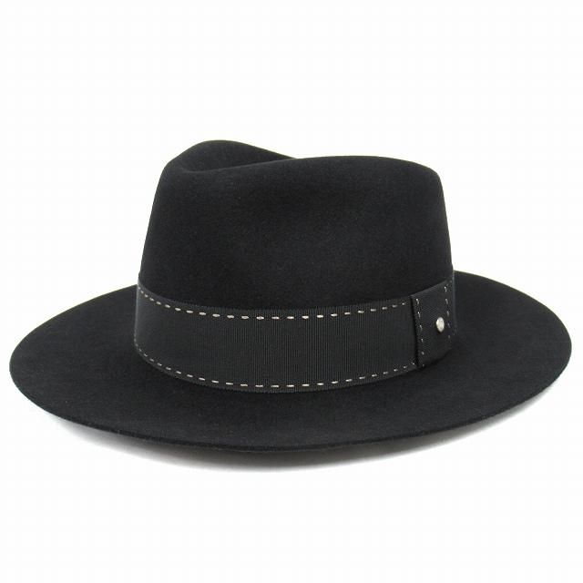 HERMES 未使用品 エルメス フェルト ウール 中折れ ハット 帽子  