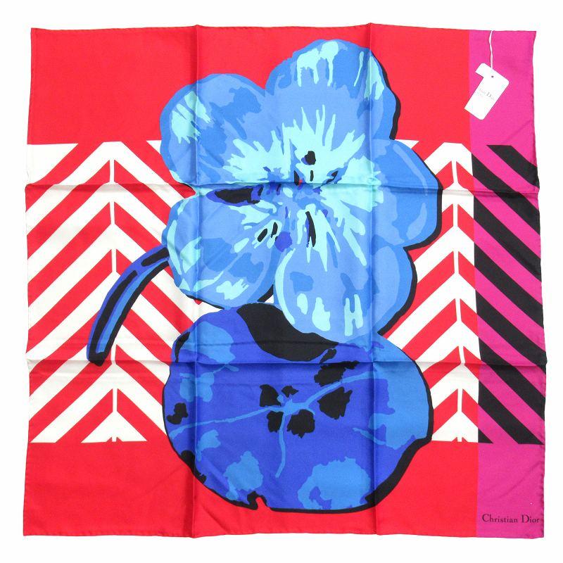 未使用品△Christian Dior クリスチャンディオール 22SS 22FLP070I615 D-Flower pop Dフラワー ポップ シルク100％ 花柄 スカーフ 正規品 Christian Dior（クリスチャン・ディオール） 未使用品 22ss Christian