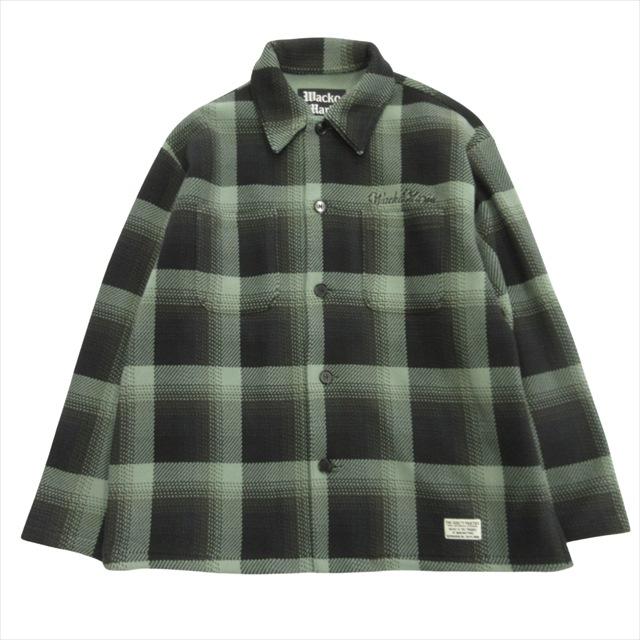 美品WACKOMARIA オンブレチェックポーラテックフリース長袖シャツ